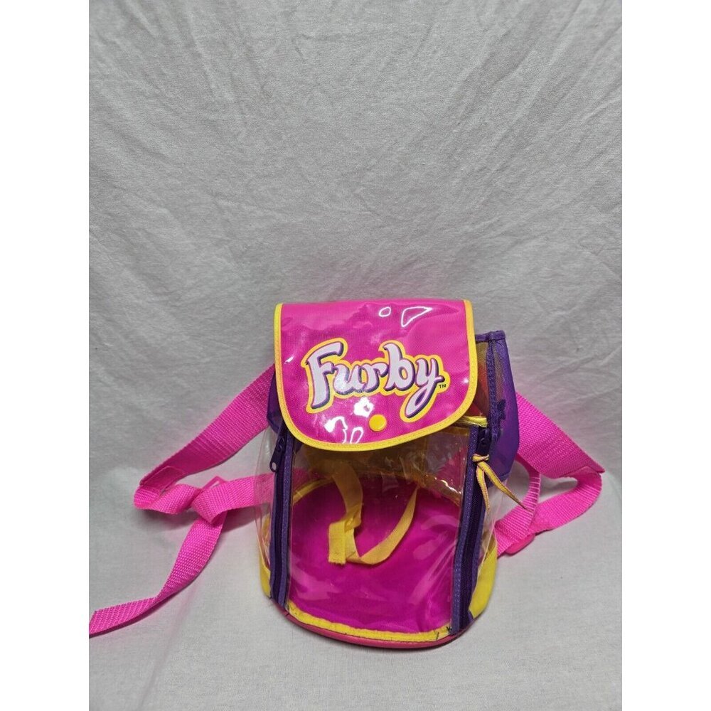 Retro Furby Clear Backpack Carry Case